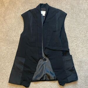 H&M Women’s Small Sleeveless Black Vest with Buckle